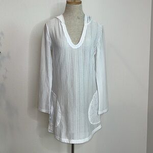 Prana Two Beach Hooded Tunic Beach Swim Coverup